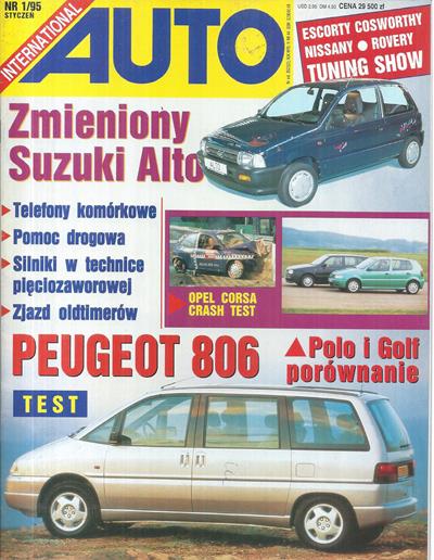 Auto International numer 1/1995 okładka